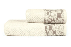 Ręcznik Kąpielowy Bawełniany, Łazienkowy 70x140 R11/450g Beżowy