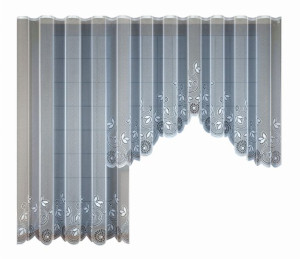 Firana żakardowa biała 242561 170x400 cm