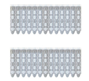Lambrekin żakardowy biały 242500 30x300cm