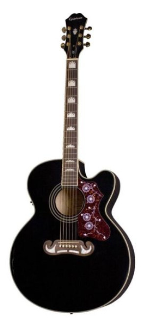 Epiphone J-200ec Studio Solid Top Fishman Sonitone Bk