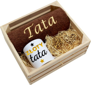 Prezent Dla Taty Ręcznik + Kubek Dzień Ojca Tata