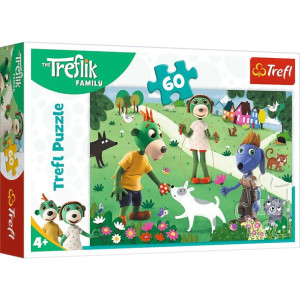 Puzzle 60 Radosny dzień Treflików Trefliki bajka 17377