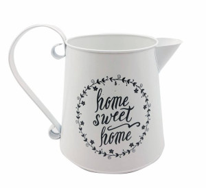 Dzbanek Sweet Home metalowy 16,5 cm
