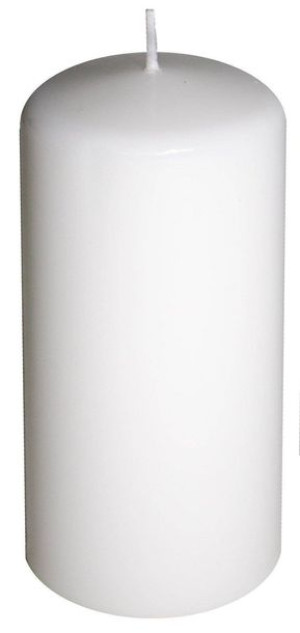 Świeca pieńkowa MAT- biała 200/80