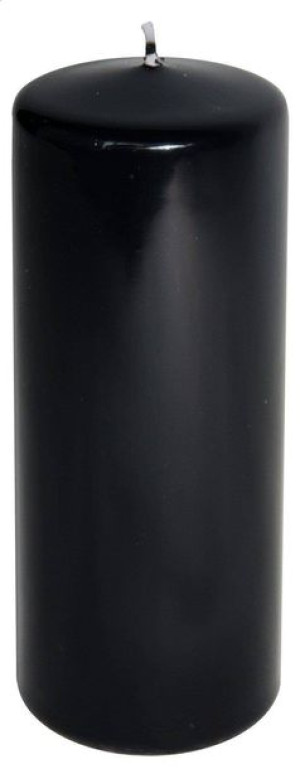 Świeca pieńkowa MAT- czarna 200/80