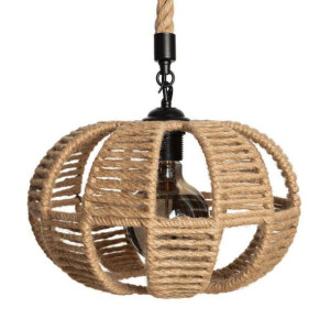 Lampa wisząca jutowa ELIPSA boho