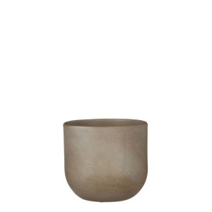 Osłonka ceramiczna na doniczkę beżowa śr. 16 cm