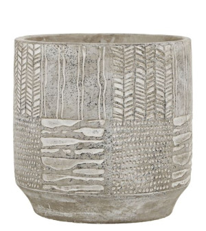 Betonowa osłonka na doniczkę szara śr. 19 cm