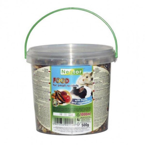 NESTOR Pokarm dla małych gryzoni z owocami i warzywami wiaderko 1000ml [100