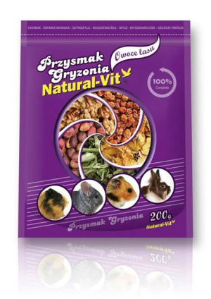 NATURAL VIT Przysmak gryzonia Owoce Lasu 200g