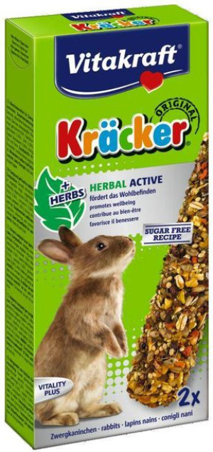 VITAKRAFT KRACKER kolba dla królika, herbal active 2szt