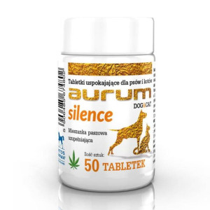 AURUM SILENCE - Tabletki uspokajające dla psów i kotów 50szt