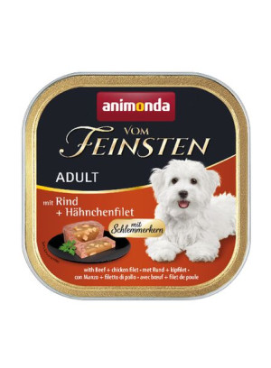 ANIMONDA Vom Feinsten Gourmet Centre szalka z wołowiną i filetem z piersi k