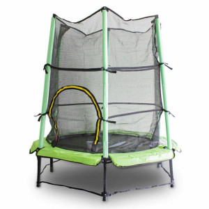Trampolina Ogrodowa Dla Dzieci Zielona 140cm Bituxx