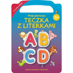 MOJA PIERWSZA TECZKA Z LITERKAMI ABCD-Książeczka z naklejkami