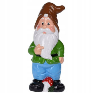 Duży Krasnal Ogrodowy Kolorowy Ozdoba Figurka 40cm