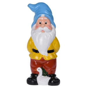 Duży Krasnal Ogrodowy Kolorowy Ozdoba Figurka 40cm