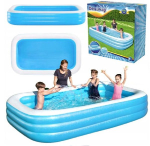 Bestway basen dmuchany 3.05m x 1.83m x 56cm Blue Rectangular Pool