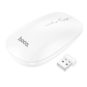 Hoco bezprzewodowa mysz/myszka 2,4G DPI 1600 ART GM15 biały