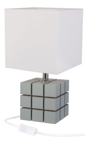 Lampa Nocna Led Stołowa Biała Rubi