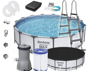 Bestway basen stelażowy zestawSteel Pro MAX™4.57m x 1.22m Pool Set