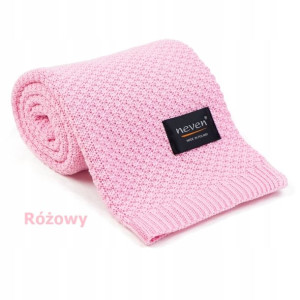 Kocyk otulacz bambus/bawełna 80/100 cm Różowy