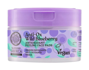 BLUEBERRY SIBERICA Antyoksydacyjne peelingujące płatki do twarzy 20 szt.