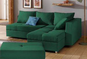 Sofa rozkładana EURO narożnik na sprężynach PRODUCENT