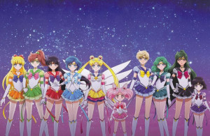 Sailor moon fototapeta naklejka 200x130