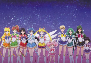 Sailor moon fototapeta, 100x70cm