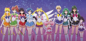 Sailor moon fototapeta, naklejka 200x95cm