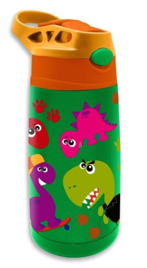 Bidon termiczny stalowy 400ml Crazy Dino