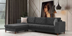 Sofa rozkładana LAGOS pojemniki sprężyny od PRODUCENTA