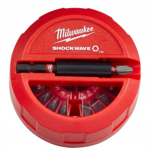 Milwaukee Zestaw Bitów Udarowych Shockwave 15szt