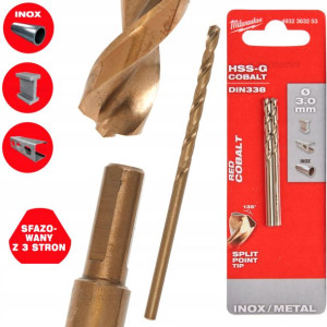 Wiertło Cobaltowe Do Metalu Milwaukee Hss-g 3 Mm