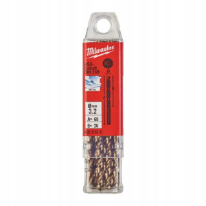 Wiertła Cobaltowe Do Metalu Milwaukee Hss-g 3,2 Mm