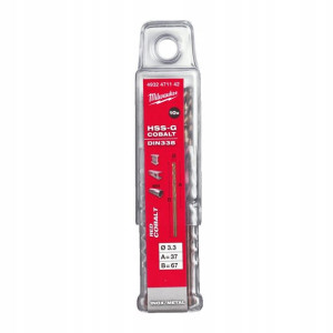 Wiertła Cobaltowe Do Metalu Milwaukee Hss-g 3,3 Mm