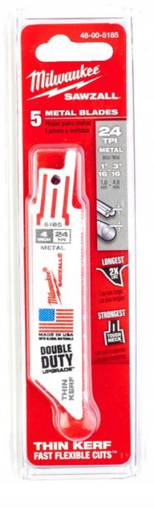 Brzeszczot Do Metalu Milwaukee 100mm 24tpi 5szt