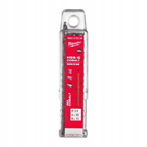 Wiertła Cobaltowe Do Metalu Milwaukee Hss-g 3,5 Mm