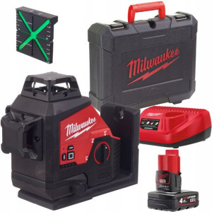 Laser Krzyżowy Aku Milwaukee M12 3pl-401c 3x360°