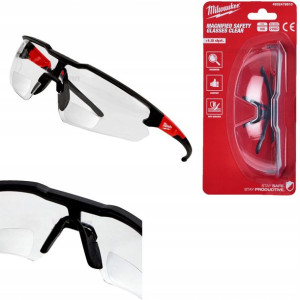 Okulary Ochronne Milwaukee Powiększające + 1,5