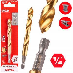 Wiertło Do Metalu Milwaukee Hss-g - 10,2x121 Mm