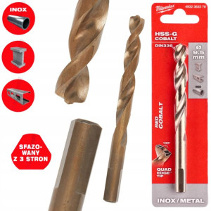 Wiertło Cobaltowe Do Metalu Milwaukee Hss-g 9,5mm