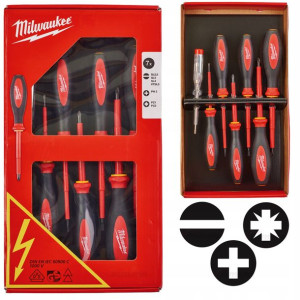 Zestaw Wkrętaków Izolowanych Vde Milwaukee 7 Szt