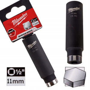 Nasadka Udarowa Długa 1/2" Milwaukee 11 Mm