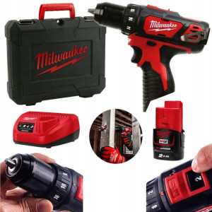 Wiertarko-wkrętarka Milwaukee M12 Bdd-201c - 30 Nm