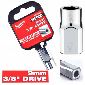 Nasadka Metryczna Milwaukee 3/8" Krótka 9 Mm