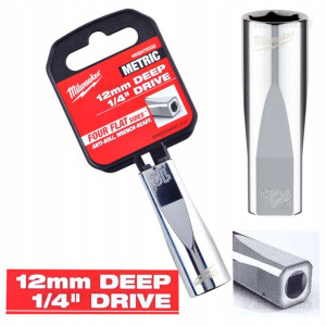 Nasadka Metryczna Długa 1/4" Milwaukee 12 Mm