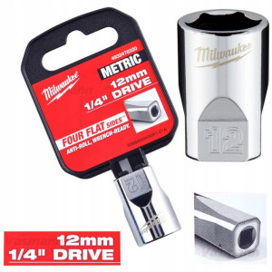 Nasadka Metryczna Milwaukee 1/4" Chrom 12 Mm