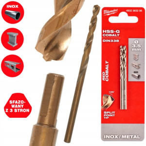 Wiertło Cobaltowe Do Metalu Milwaukee Hss-g 3.5 Mm